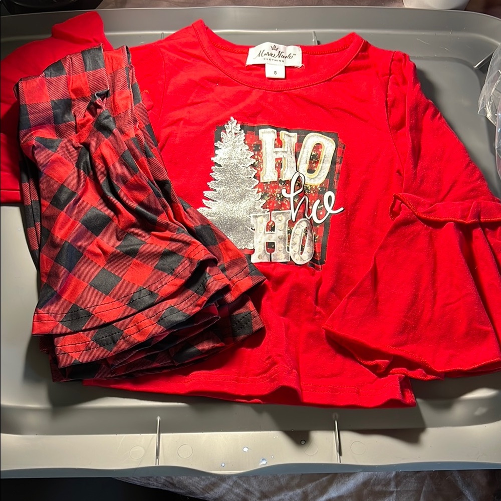 Red Holiday Ho, Ho, Ho Kids outfit
